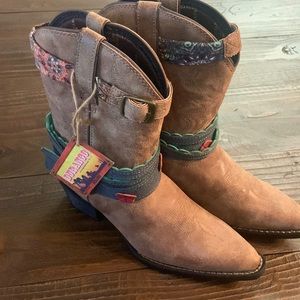 Durango 8” Western Brown Boots New w/tags Kids Sz 4M